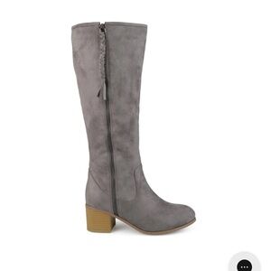 Journee Grey Boots in faux suede size 7.5